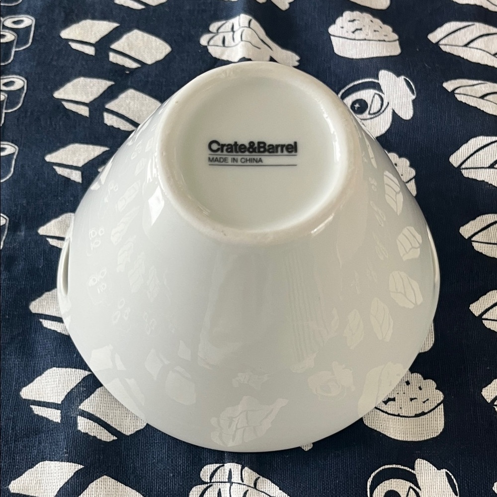 Crate&Barrel Noodle Bowl with Bamboo Chopsticks - Picture 2 of 3